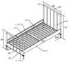 Metallbett Kay 97x206x110 Einzelbett Metall Weiß matt Bild 5