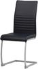 Albatros Freischwinger Stühle 4er Set MURANO, Schwarz - Esszimmerstuhl Schwingstuhl, modernes Design, Kunstleder-Bezug, dicke Polsterung-Küchenstuhl, Polsterstuhl, Stuhl Esszimmer Esstisch Bild 2