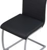 Albatros Freischwinger Stühle 4er Set MURANO, Schwarz - Esszimmerstuhl Schwingstuhl, modernes Design, Kunstleder-Bezug, dicke Polsterung-Küchenstuhl, Polsterstuhl, Stuhl Esszimmer Esstisch Bild 5