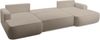 AX LIVING Ablia Sofa U-Form mit Schlaffunktion Beige Bild 3