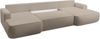 AX LIVING Ablia Sofa U-Form mit Schlaffunktion Beige Bild 4