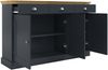 Sideboard >Motala< in Anthrazit - 125x80x35cm (BxHxT) Bild 4