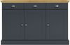 Sideboard >Motala< in Anthrazit - 125x80x35cm (BxHxT) Bild 3