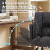 Leawin Drehstuhl Bürostuhl mit klappbaren Armlehnen und Air-Lordosenstütze, Ergonomischer Drehstuhl bis 150 kg mit breiter Sitzfläche Bild 3