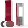 Kühlumbauschrank Fame-Line Bordeaux Hochglanz 60 cm Vicco Bild 5