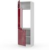 Kühlumbauschrank Fame-Line Bordeaux Hochglanz 60 cm Vicco Bild 4