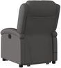 vidaXL Massagesessel mit Aufstehhilfe Grau Echtleder 3204269 Bild 5