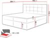 Boxspringbett Gazel, Beige, 140x200 cm Bild 4