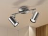 meineWunschleuchte 'Faina' Deckenstrahler, LED, 2 flammig, silber matt, 32,5x19 cm Bild 5