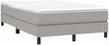 vidaXL Boxspringbett mit Matratze Hellgrau 120x190 cm Stoff 3269657 Bild 2