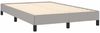 vidaXL Boxspringbett mit Matratze Hellgrau 120x190 cm Stoff 3269657 Bild 4