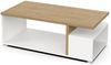 Calicosy 'ACCESS' Couchtisch 3 Nischen Eiche-Dekor und Weiß matt L91,8 cm - Helles Holz Bild 5