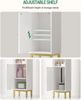 Badezimmerschrank, Badschrank schmal, Kleiner Schrank, Verstellbare Ablagen, platzsparend, Toilettenschrank, für kleine Räume, einfache Montage, 20 × 25 × 90 cm, Weiß Bild 3