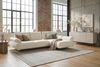 KAWOLA Ecksofa ANISSA Stoff cremeweiß manuelle Rückenverstellung Longchair rechts 84 x 185 x 297 cm Bild 5