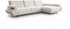 KAWOLA Ecksofa ANISSA Stoff cremeweiß manuelle Rückenverstellung Longchair rechts 84 x 185 x 297 cm Bild 3