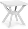 5tlg Bistromöbel Bistrogarnitur Gartengarnitur Stapelstühle Weiß Bild 2