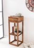 Wohnling 'PATAN' Beistelltisch, Holz Massiv Sheesam, 90 x 35 x 35 cm Bild 3