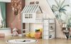 Hausbett Grün Mit Dachdesign 90x200 Massivholz Sicherheitsgitter 120kg Tragkraft Etagenbett Kinderzimmer Spielbett Eisdielen Design Bild 4