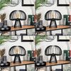 hofstein Tischleuchte moderne Tischlampe aus Metall in Schwarz, ohne Leuchtmittel, Nachttischlampe An-/Ausschalter, Lichteffekt, 1xE27, ohne Leuchtmittel Bild 2