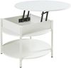 Couchtisch Kandas mit Hebeplatte 70x49 cm Weiß [en. casa] Bild 3