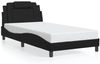 vidaXL Bettgestell "Viana" ohne Matratze Schwarz 100x200 cm Kunstleder 3208075 Bild 2