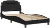 vidaXL Bettgestell "Viana" ohne Matratze Schwarz 100x200 cm Kunstleder 3208075 Bild 3
