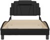 vidaXL Bettgestell "Viana" ohne Matratze Schwarz 100x200 cm Kunstleder 3208075 Bild 4