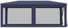 vidaXL Partyzelt mit 6 Mesh-Seitenwänden Blau 3x6 m HDPE 319237 Bild 4