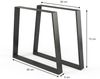 Tischbeine Schwarz 80 x 72 cm Trapezförmig Vicco Bild 3