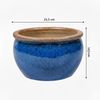 Blumentopf Keramik Modell "Bavaria" 24cm Royal Blau Bild 2