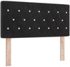 vidaXL LED Boxspringbett mit Matratze Schwarz 100 x 200 cm Samt 3342568 Bild 5
