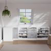 Dachschrägenschrank Eckschrank Rion Beton 75.6x81.6 cm mit 1 Tür, Schrankkorpus 60 cm Tiefe Vicco Bild 3