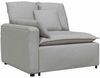 vidaXL Modulares Sofa mit Kissen Wolkengrau 3321126 Bild 3