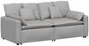 vidaXL Modulares Sofa mit Kissen Wolkengrau 3321126 Bild 2