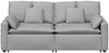 vidaXL Modulares Sofa mit Kissen Wolkengrau 3321126 Bild 4