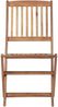 vidaXL Klappbare Gartenstühle 6 Stk. mit Kissen Massivholz Akazie 3075012 Bild 5