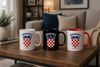Blondie & Brownie Tasse Kroatien Keramikbecher Kroatien Wappen Print Fanmotiv Kultur, 1-tlg, Keramik Bild 3