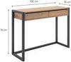 Homestyle4u Konsolentisch, Spanplatte natur / schwarz, 100 x 75 x 35 cm Bild 4