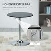 HOMCOM Bartisch höhenverstellbarer Bistrotisch (Bistrotisch, 1-St, Drehtisch), Schwarz Ø61 x 70-90H cm Bild 3