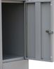 Schließfachgarderobe Wertfachschrank Fächerschrank Spind Umkleideschrank rechts inkl. Garderobe 5 Fächer-Spint Grau/Blau 525511 Bild 3