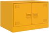 vidaXL Couchtisch Senfgelb 67x50x44 cm Stahl 841730 Bild 2