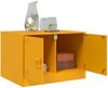 vidaXL Couchtisch Senfgelb 67x50x44 cm Stahl 841730 Bild 5