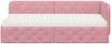 vidaXL Eckbettgestell Rosa 80 x 200 cm Samt 3394065 Bild 5