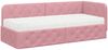 vidaXL Eckbettgestell Rosa 80 x 200 cm Samt 3394065 Bild 2