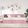 vidaXL Eckbettgestell Rosa 80 x 200 cm Samt 3394065 Bild 4
