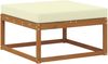 vidaXL Outdoor-Sofagarnitur mit Kissen 4 pcs Natur und Creme 3382453 Bild 4