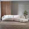 Bronx71 Ecksofa Isa Chenille off white rechts Bild 2