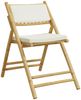 vidaXL 5-tlg. Bistro-Set Klappbar mit Cremeweißen Kissen Bambus 3208935 Bild 4