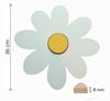 COZYCOLLECTIONS LED Wandleuchte Gänseblümchen LED-Nachtlicht Kinderzimmer, LED, Warmweiß, Montessori-inspiriertes Naturdesign mit sanftem Abendlicht Bild 3