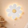 COZYCOLLECTIONS LED Wandleuchte Gänseblümchen LED-Nachtlicht Kinderzimmer, LED, Warmweiß, Montessori-inspiriertes Naturdesign mit sanftem Abendlicht Bild 4
